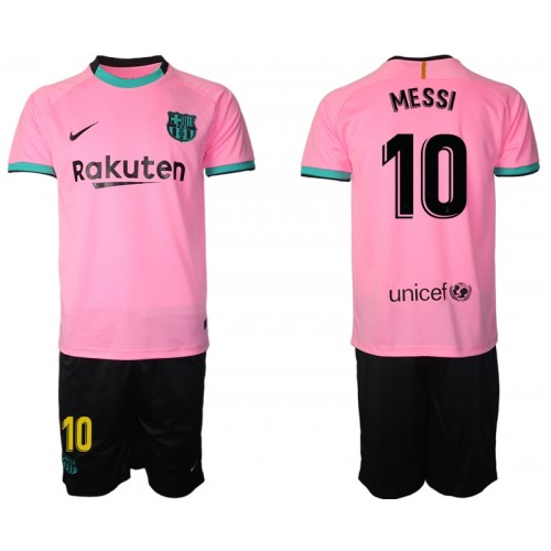 FC Barcelona Dres Lionel Messi 10 Dječji Treći 2020/21 Kratkih Rukava FC Barcelona Dres Lionel Messi 10 Dječji Treći 2020/21 Kratkih Rukava